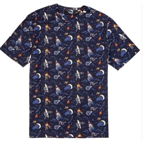 NWT Murano Interstellar Collection Liquid Luxury Slim-Fit Astronaut Print Shirt - Picture 1 of 6